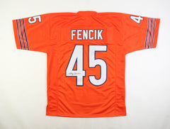 Gary Fencik Signed Chicago Bears Jersey (JSA COA) 2xPro Bowl D.B. / The Hit Man