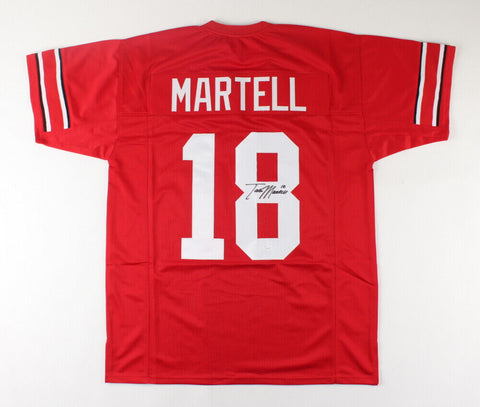 Tate Martell Signed Ohio State Buckeyes Red Jersey (JSA COA) OSU QB (2017–2018)