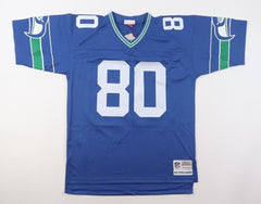 Steve Largent Signed Seattle Seahawks Mitchell & Ness Jersey "HOF 95" (Fanatics)