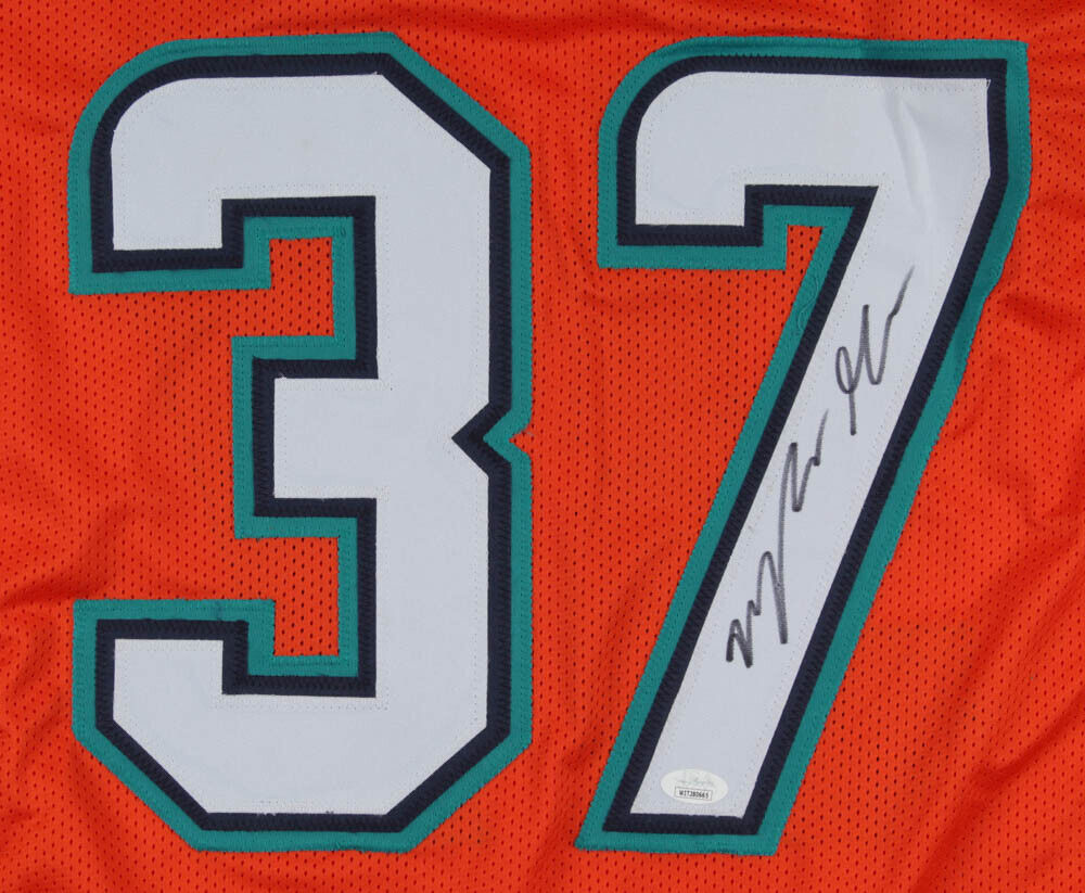 Myles Gaskin Signed Miami Dolphins Jersey (JSA COA) 2nd Year RB Washington  Husky