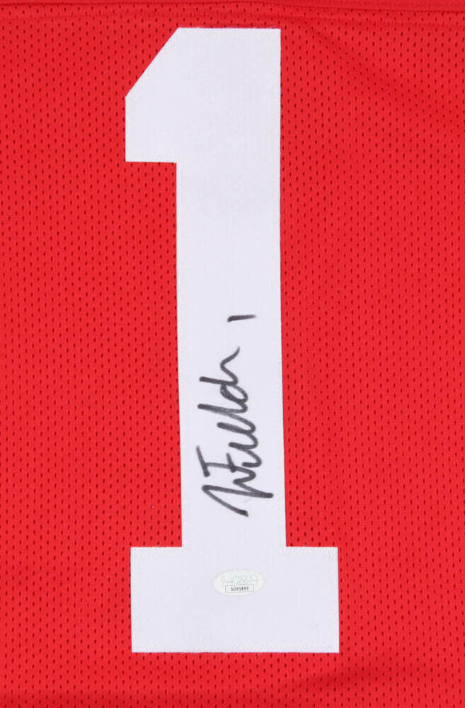 Justin Fields Signed Ohio State Buckeye Jersey (JSA COA) 2021 1st