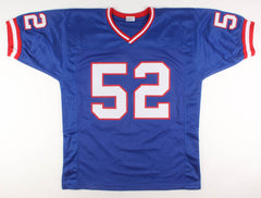 Pepper Johnson Signed New York Giants Jersey (JSA COA) 2xSuper Bowl Champion