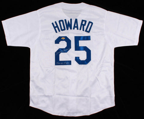 Frank Howard Signed Los Angeles Dodgers Jersey Inscribed "1960 NL R.O.Y." (MAB)