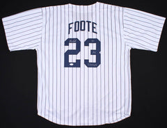 Barry Foote Signed Yankees Jersey Inscribed "'81 AL Champs" (JSA COA) Catcher