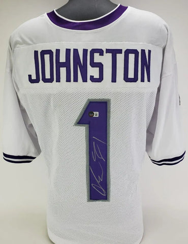 Quentin Johnston Signed TCU Horned Frogs Jersey (JSA COA) L A Chargers Receiver