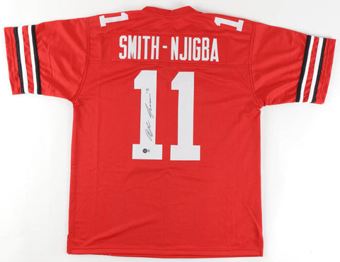 Jaxon Smith-Njigba Signed Ohio State Buckeye Jersey Beckett / 2022 Rose Bowl MVP