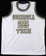 Mark Price Signed Georgia Tech Yellow Jacket Jersey Inscribed ACC ROY 83 PSA COA