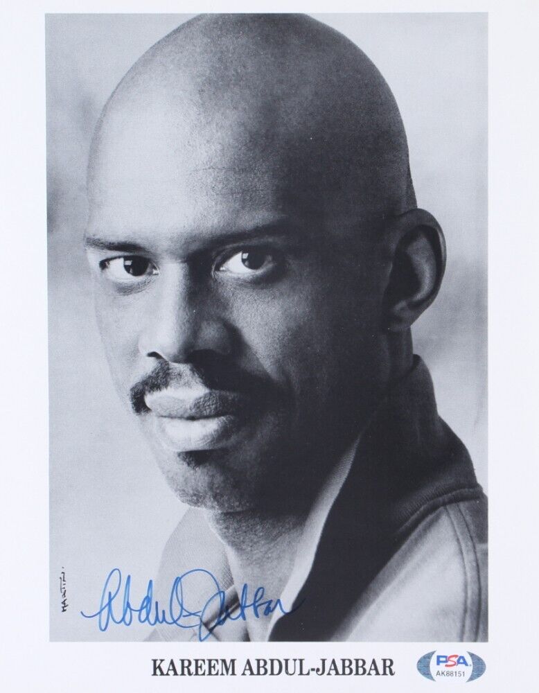 KAREEM ABDUL-JABBAR autographed LA Lakers 8x10 photo – North