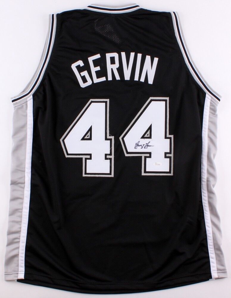 George Gervin Autographed Black San Antonio Spurs Jersey