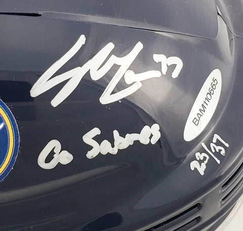 Casey Mittelstadt “Go Sabres” Signed Buffalo Sabres Mini Helmet (Upper Deck COA)