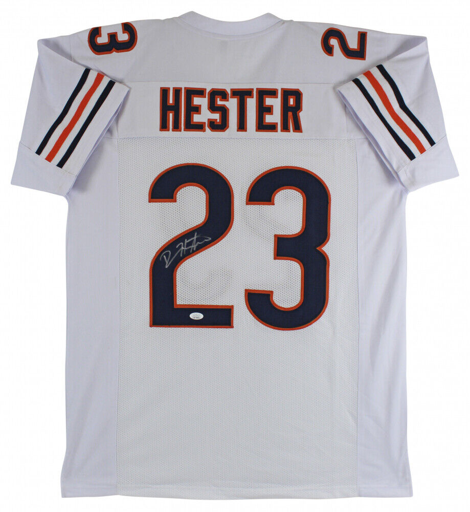 Devin Hester Autographed Blue Custom Jersey at 's Sports