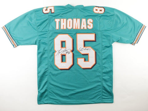 Lamar Thomas Signed Miami Dolphins Jersey "Go Phins"(JSA COA) Mia Wide Receiver