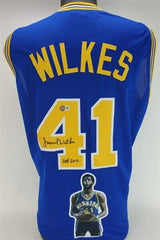 Jamaal Wilkes Signed San Francisco Warriors Jersey (Beckett) 4xNBA Champ / UCLA