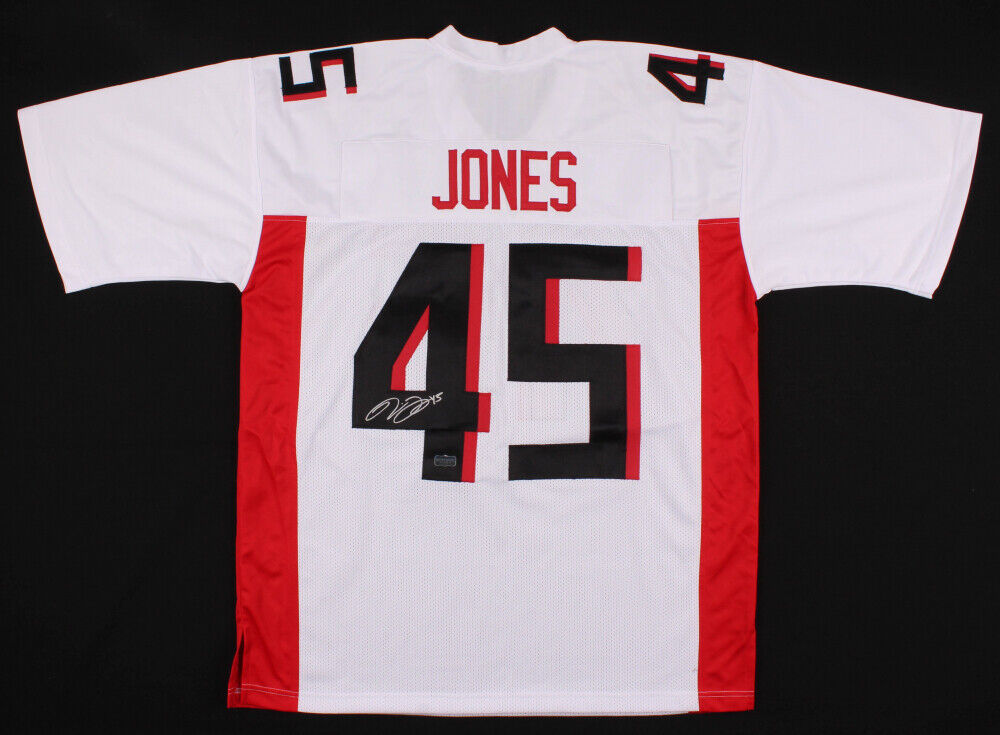 Deion Jones Signed Atlanta Falcons Jersey (Radtke COA) Pro Bowl Linebacker 2017