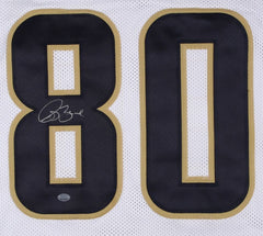 Isaac Bruce Signed Rams Jersey (GTSM COA) 4xPro Bowl Wide Receiver