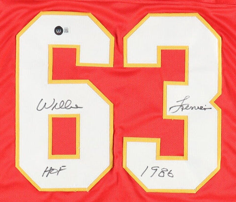 Willie Lanier Signed Kansas City Chiefs Jersey Inscribed "HOF 1986" (Beckett)