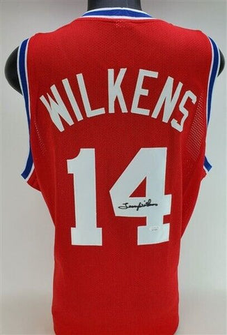 Lenny Wilkens Signed Hawks Jersey (JSA COA) St. Louis All Star Guard 1960–1968