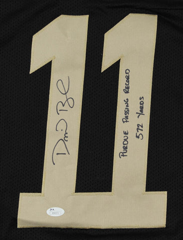 David Blough Signed Purdue Boilermakers Jersey (JSA) "Purdue Passing Record 572"