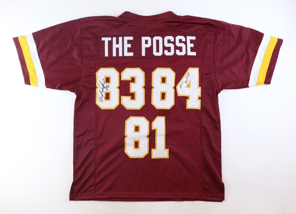 Gary Clark & Ricky Sanders Signed Washington Redskins Jersey (Beckett) 2xChamps