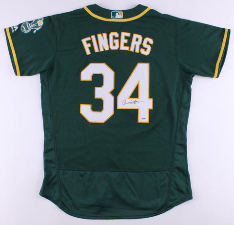 Rollie Fingers Signed Athletic's Majestic MLB Style Jersey (PSA COA) 1992 H.O.F.