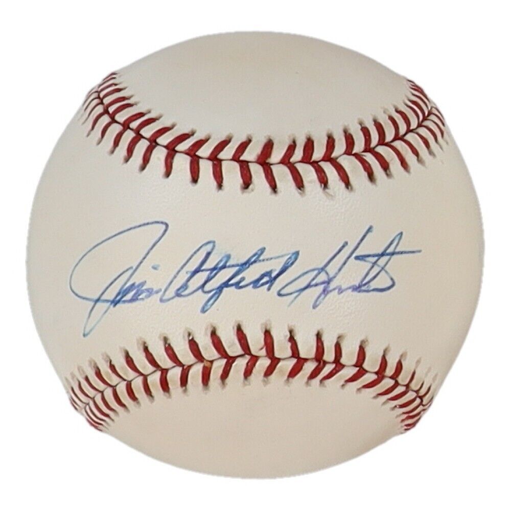 Jim "Catfish" Hunter Signed AL Baseball (JSA COA) New York Yankees / Oakland A's