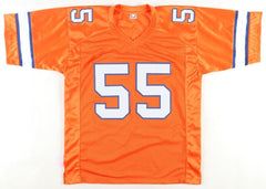 Frank Clark Signed Denver Broncos Jersey (JSA) Super Bowl LIV Champ / Def. Line