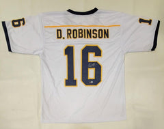 Denard Robinson Signed Michigan Wolverines White Home Throwback Jersey (Beckett)