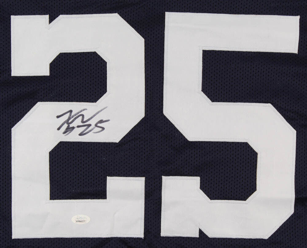 Saquon Barkley Autographed Penn State Custom Football Jersey - JSA COA