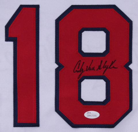 Andy Van Slyke Signed St Louis Cardinals Pullover Jersey (JSA COA) 3×All-Star CF