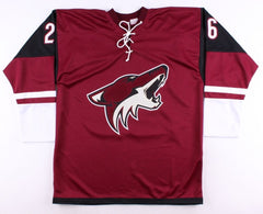 Michael Stone Signed Coyotes Jersey (Beckett COA) 69th Overall Pk 2008 NHL Draft