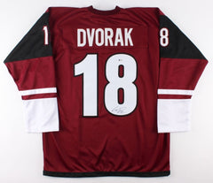 Christian Dvorak Signed Coyotes Jersey (Beckett COA) NHL Career 2015–present