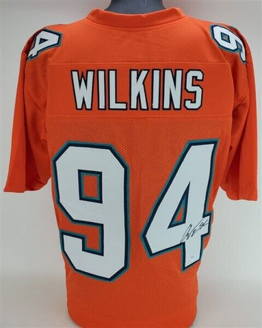 Christian Wilkins Signed Miami Dolphin Orange Jersey (PSA COA) 2019 1st Round Pk