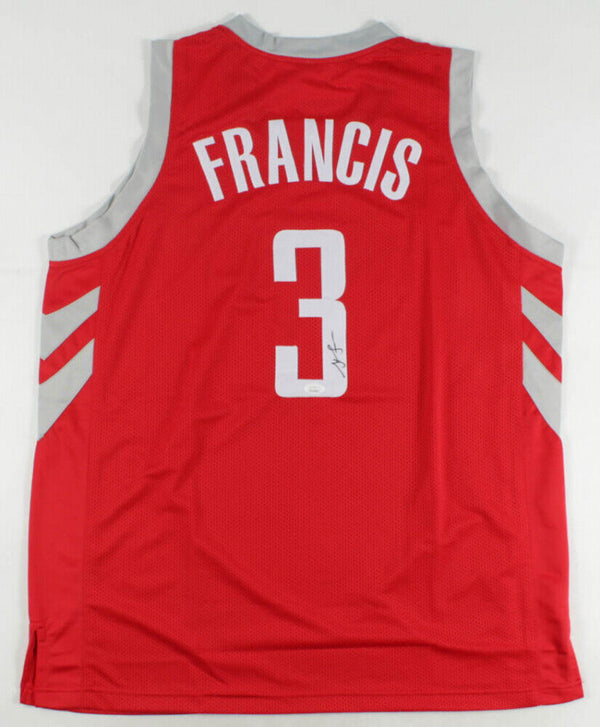Steve Francis Signed Houston Pro White Basketball Jersey (JSA) — RSA