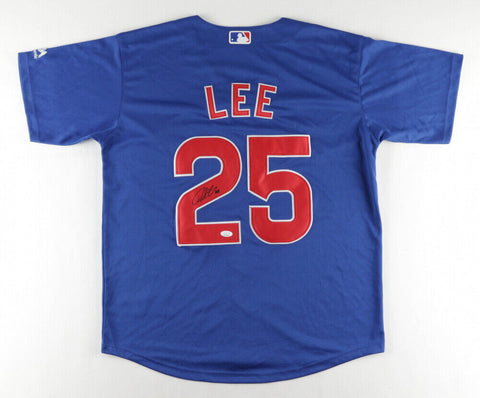 Derrek Lee Signed Chicago Cubs Custom Style Jersey (JSA Holo) 2xAll Star