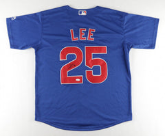 Derrek Lee Signed Chicago Cubs Custom Style Jersey (JSA Holo) 2xAll Star