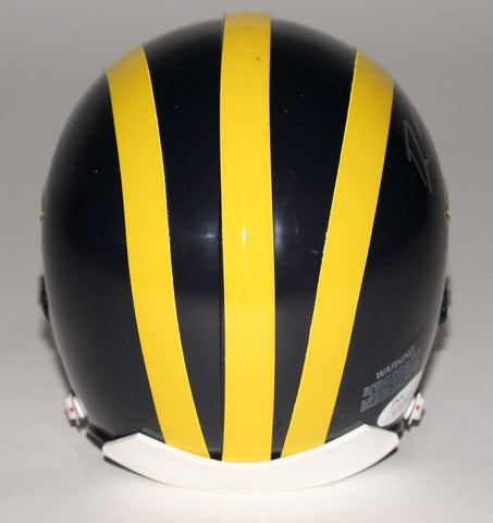 Devin Funchess Signed Michigan Wolverines Mini-Helmet (JSA) Carolina Panthers WR