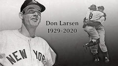Don Larsen Signed Yankee Jersey (JSA COA) Pitched Perfect Game 1956 World Series