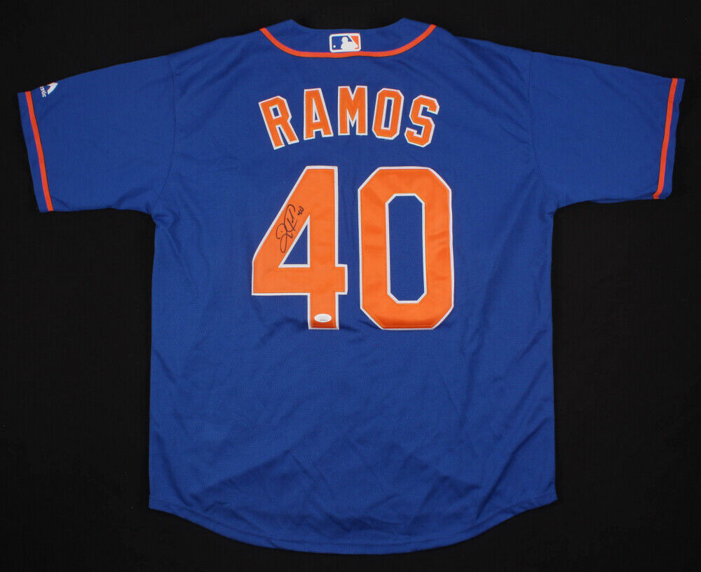 Wilson Ramos Signed New York Mets Majestic MLB Jersey (JSA COA) 2x All Star