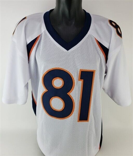 Tim Patrick Signed Denver Broncos Jersey (JSA COA) Ex Utah Utes Wide R –