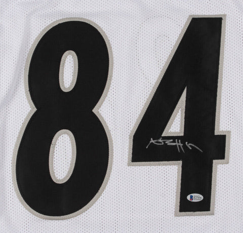 Antonio Brown Signed Oakland Raiders White Jersey (Beckett COA) 5×Pro Bowl W.R.