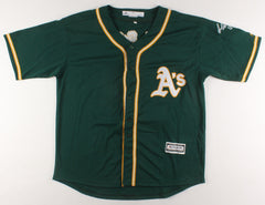 Matt Olson Signed Oakland Athletics Majestic MLB Jersey 2018 (Beckett COA) 1 B.