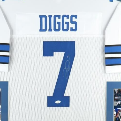 Trevon Diggs Signed Custom Jersey Dallas Cowboys JSA COA - Blue