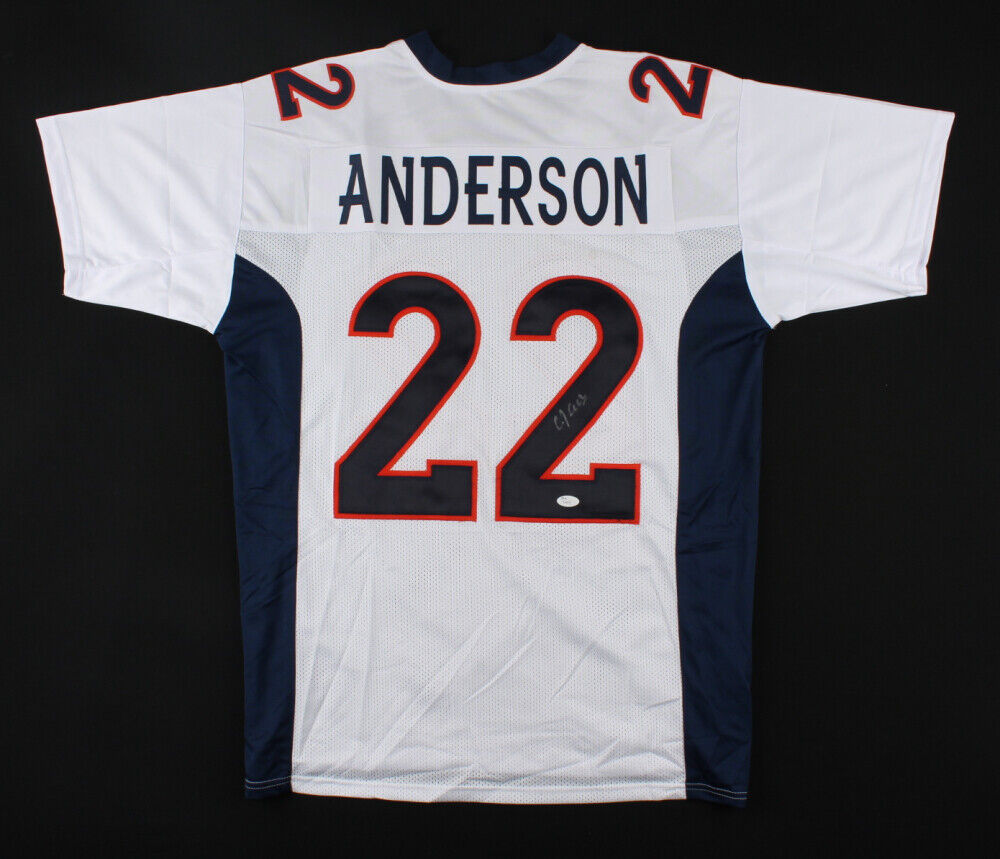 C J. Anderson Signed Broncos Jersey (JSA) Super Bowl "L" Champ / Running Back