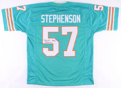 Dwight Stephenson Signed Miami Dolphins Jersey Inscribed "HOF 98" (JSA COA)
