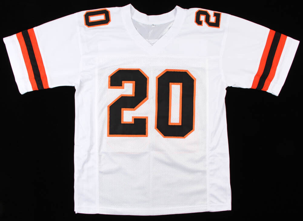 Autographed/Signed Bernie Kosar Cleveland White Football Jersey JSA COA