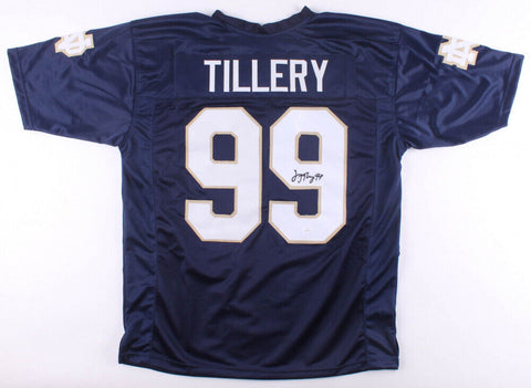 Jerry Tillery Signed Notre Dame Fighting Irish Jersey (JSA) Chargers 1st Rnd Pck