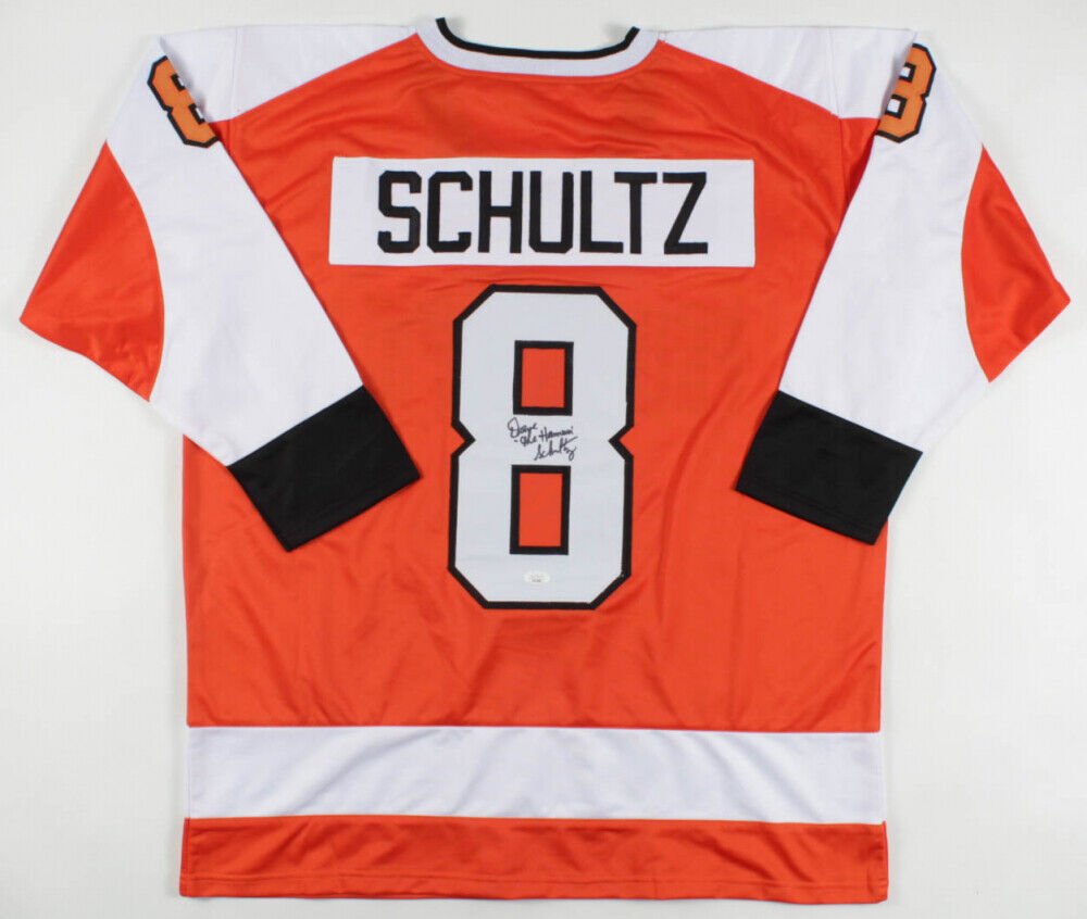 Dave Schultz Signed Philadelphia Flyers Jersey Inscribed "The Hammer" (JSA COA)