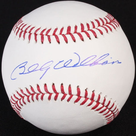 Billy Williams Signed OML Baseball (Schwartz COA) Hall of Fame 1987 Chicago Cubs