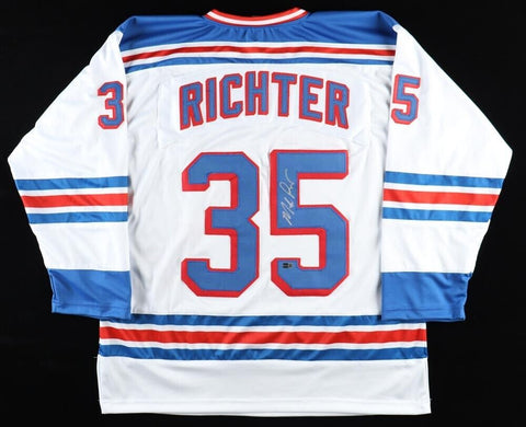 Mark Messier Signed New York Rangers 35x43 Framed Jersey (JSA