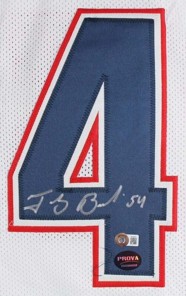 Tedy Bruschi Signed New England Patriots Jersey (JSA COA) 3×Super Bowl  Champion